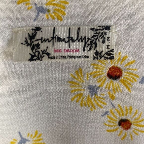 Free People Intimately Sunflower Pring Long Sleeve Bodysuit Size M 191 - Picture 8 of 13